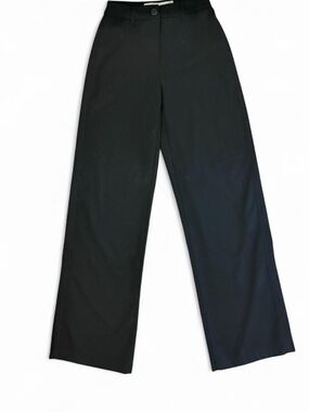 Bershka Classic Black Wide Leg Trousers